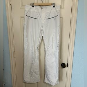Obermeyer Women White Insulated Snow Pants